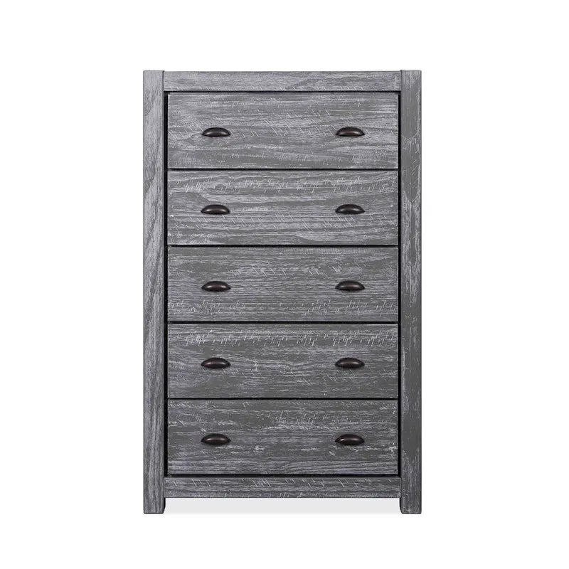 Grain Wood Furniture Montauk 5-drawer Solid Wood Chest 13