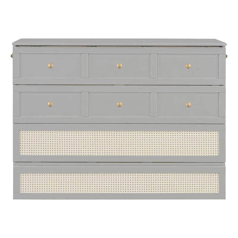 Nestfair Full Size Murphy Bed with Large Drawers 22