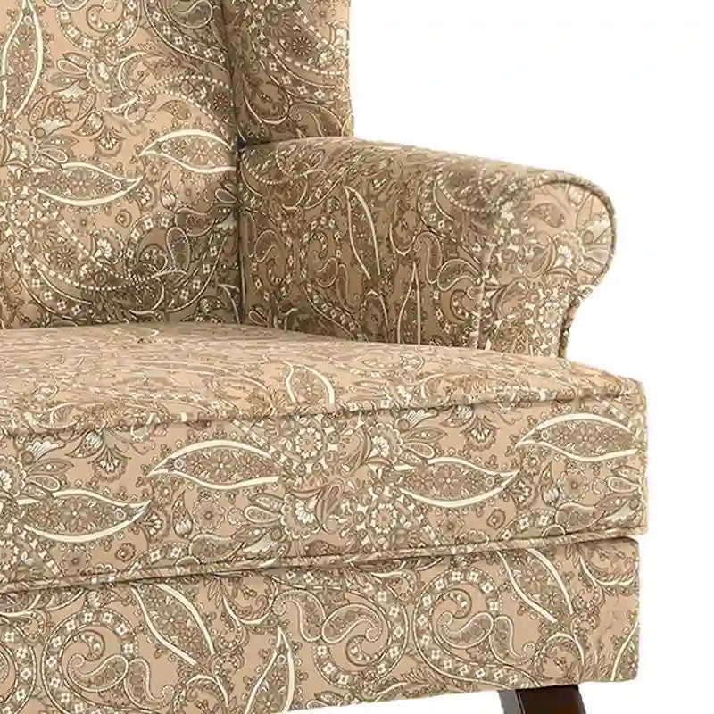 2 Set Traditional Wingback Accent Chairs Upholstered Armchair 38