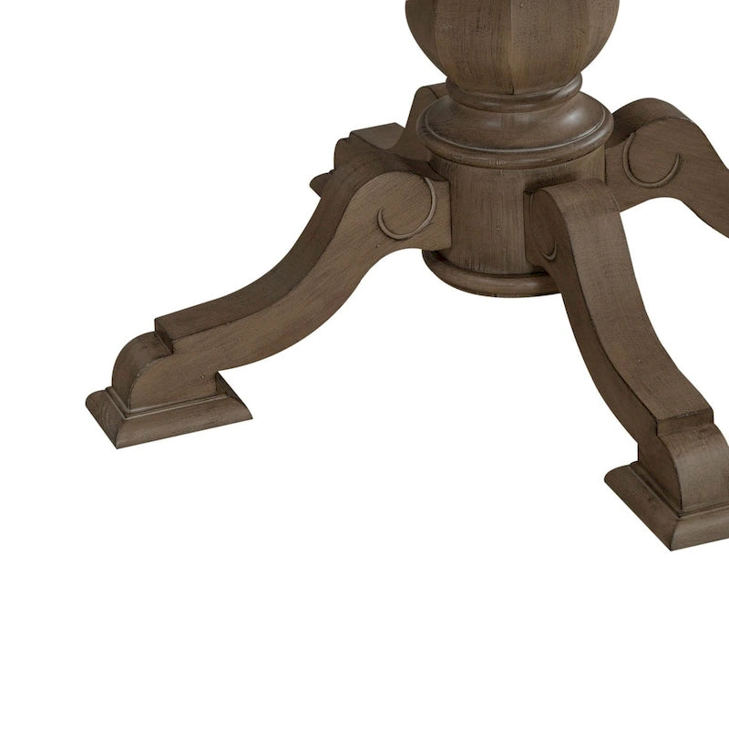 Magnolia Manor Round Pedestal Dining Table with Expandable Leaves - 2 Finishes 28