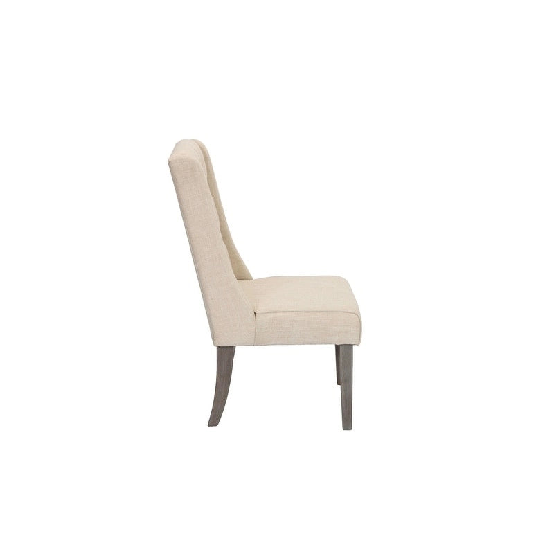 Set da pranzo allungabile Best Quality Furniture da 9 pezzi, in stile rustico grigio 10