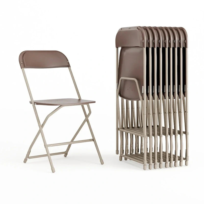 Plastic Folding Chair - 10 Pack 650LB Weight Capacity - Event Chair 8