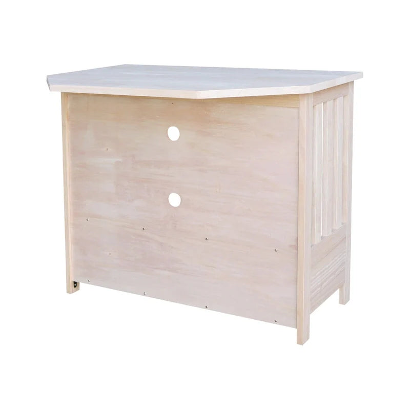 Solid Hardwood Mission Corner TV Stand 45