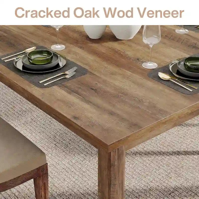 39.4 Inches Square 2-4 People Dining Table with Solid Wood Legs for Living Room Dining Room 21