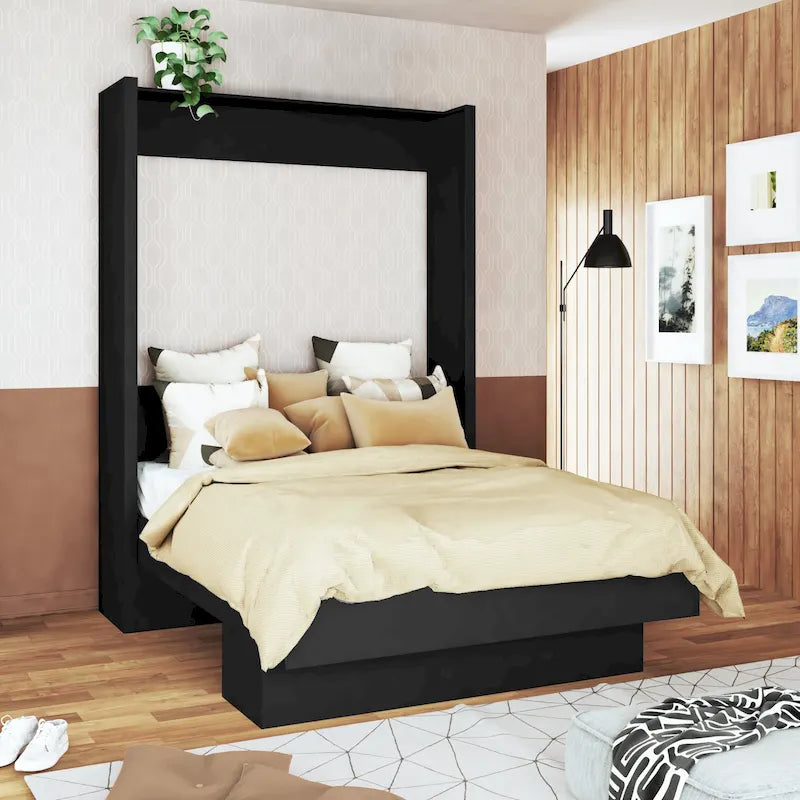 Oakland Living Easy Lift Brazilian Queen Contemporary Murphy Bed with Shelf 6