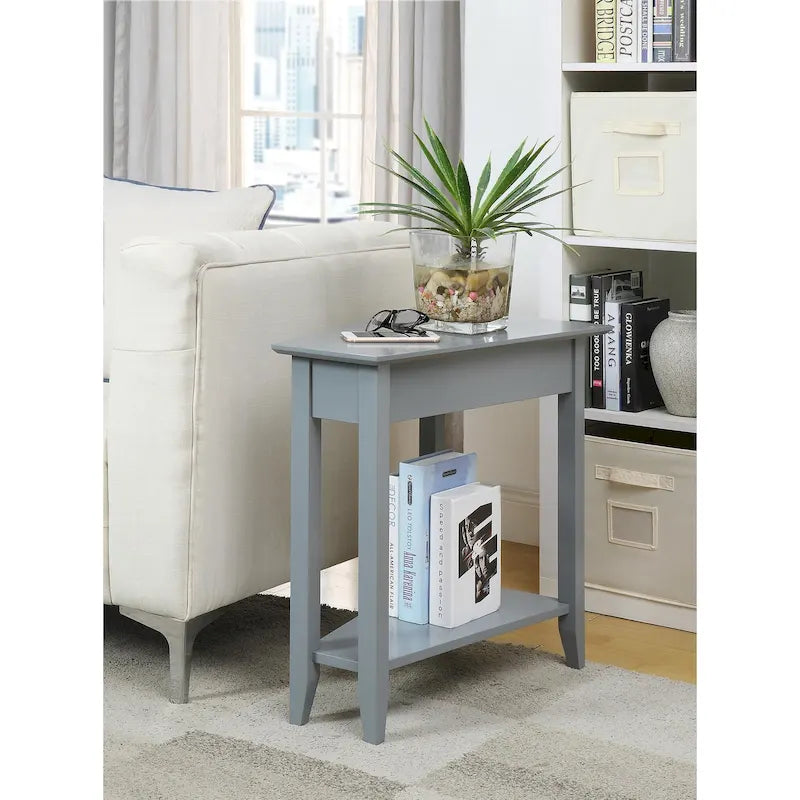 Convenience Concepts Tavolino a cuneo American Heritage con ripiano 10