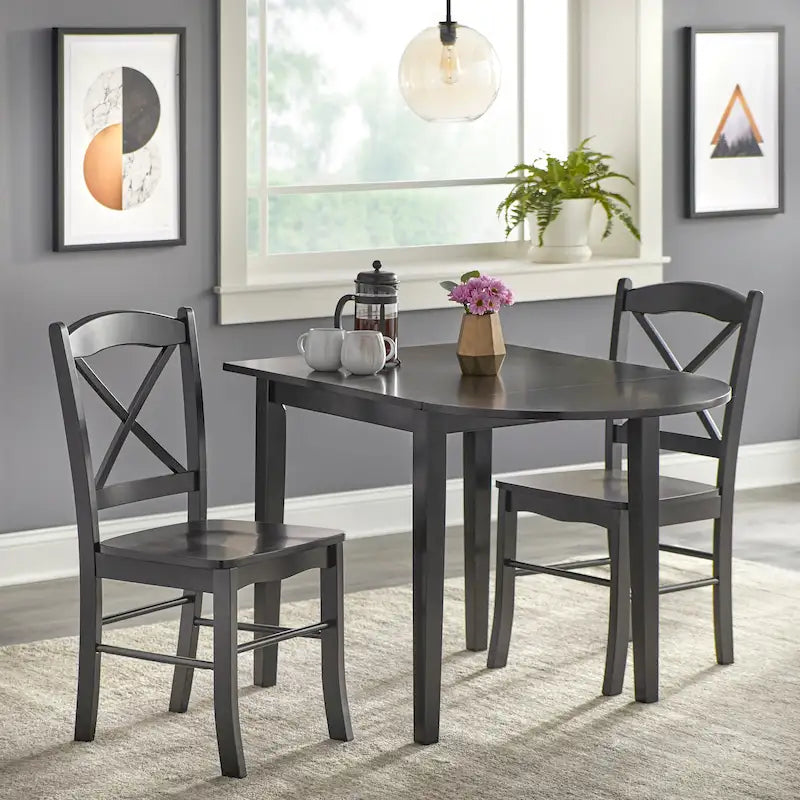 Simple Living Country Cottage Drop Leaf 3-piece Dining Set 27