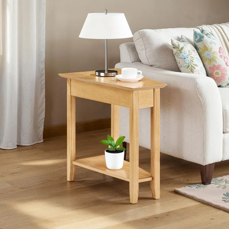 Convenience Concepts Tavolino a cuneo American Heritage con ripiano 23