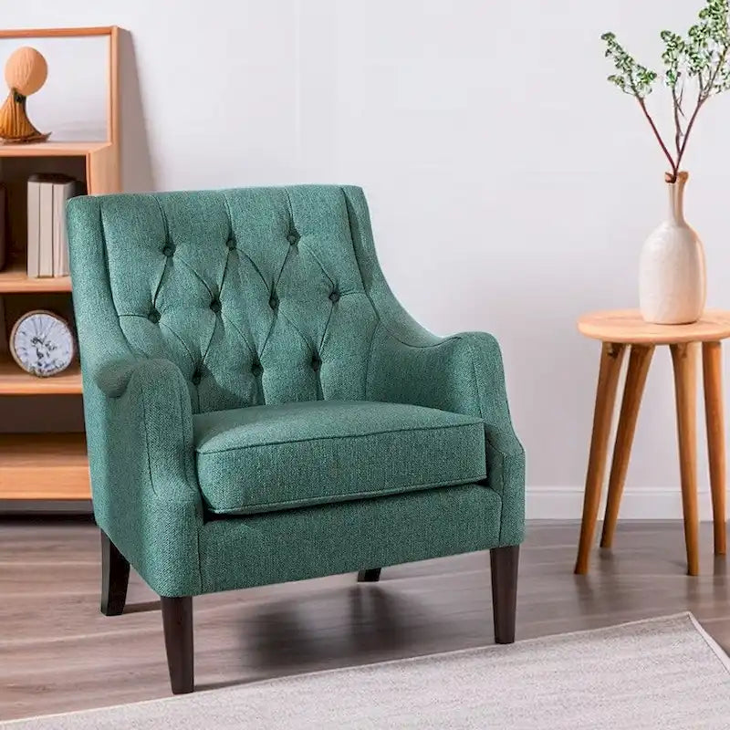 Modern Button Tufted Accent Chair 4