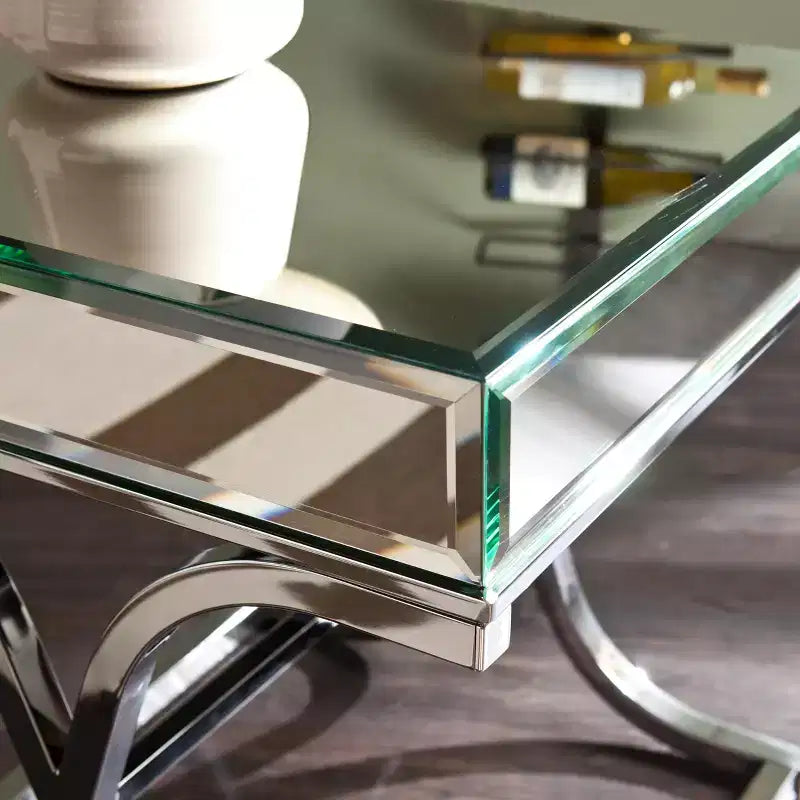 Tavolino specchiato Ava - Argento - SEI 3