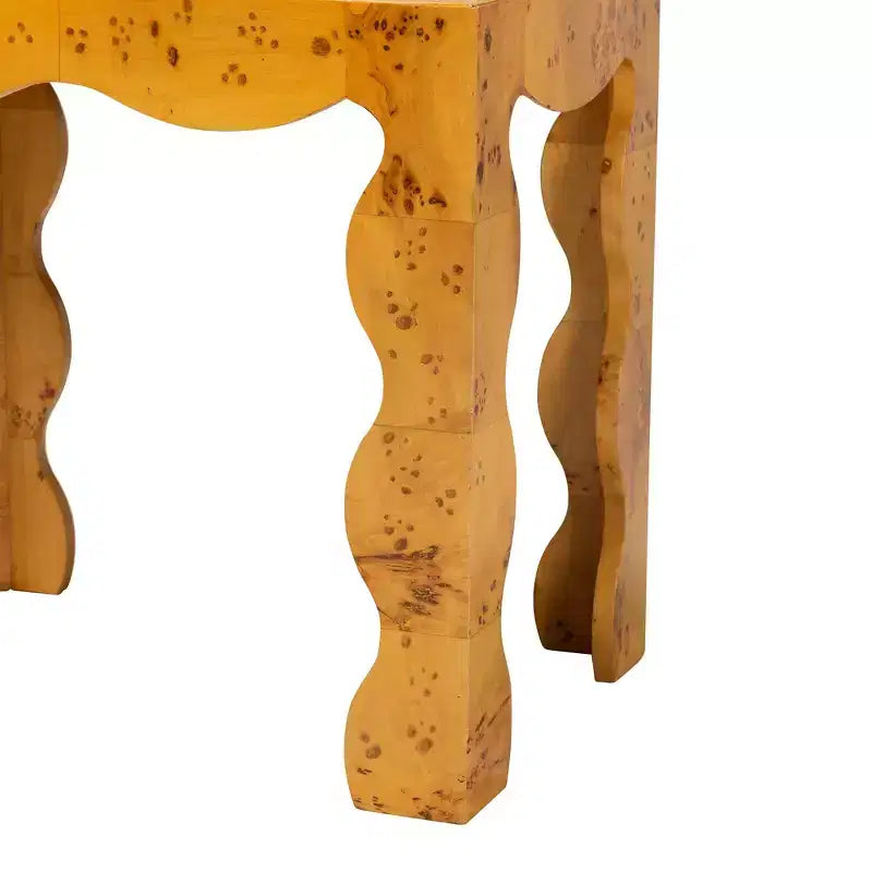 bali & pari Huxley Tavolino in Vero Legno Naturale di Burl Moderno e Contemporaneo 6