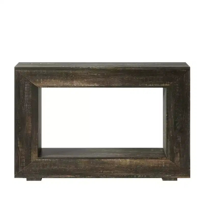MAYEERTY Tavolo Consolle Rustico con Venature del Legno per Fattoria con Fascino Vintage Semplice 8