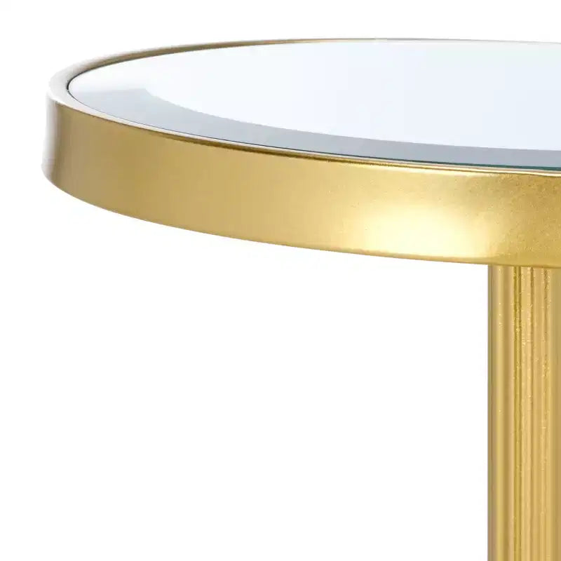Tavolino Rotondo Paku - ACC2323A - Oro/Specchio - Safavieh 3