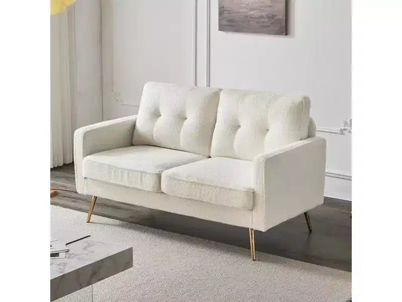 Karl Home |53.5 inch Square Arms Loveseat Sofa