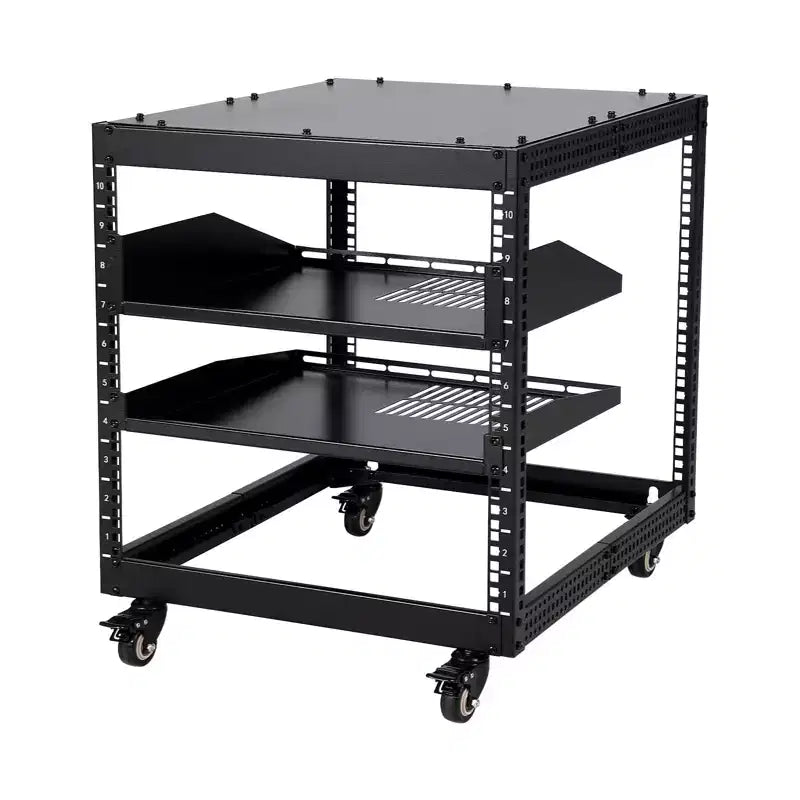 20U Open Frame Server Rack, 23-40 Adjustable Depth, Wall Mount & Free Standing Network Rack , Holds All Your IT/AV Equipment Rack