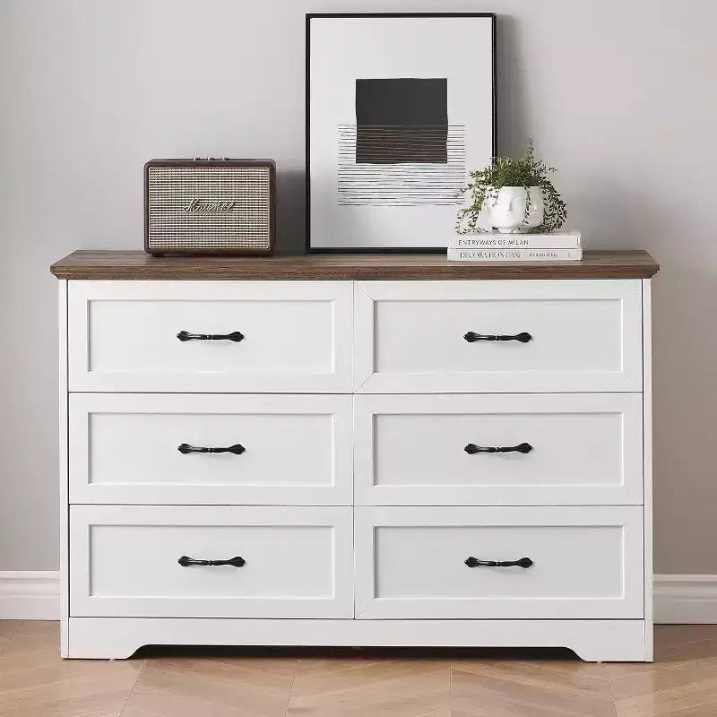 5/6 Drawers Dresser for Bedroom,Chest of Drawers,Farmhouse Modern Wooden Dresser,Storage Organizer Dresser for Bedroom,Living Room,Kids Room 17