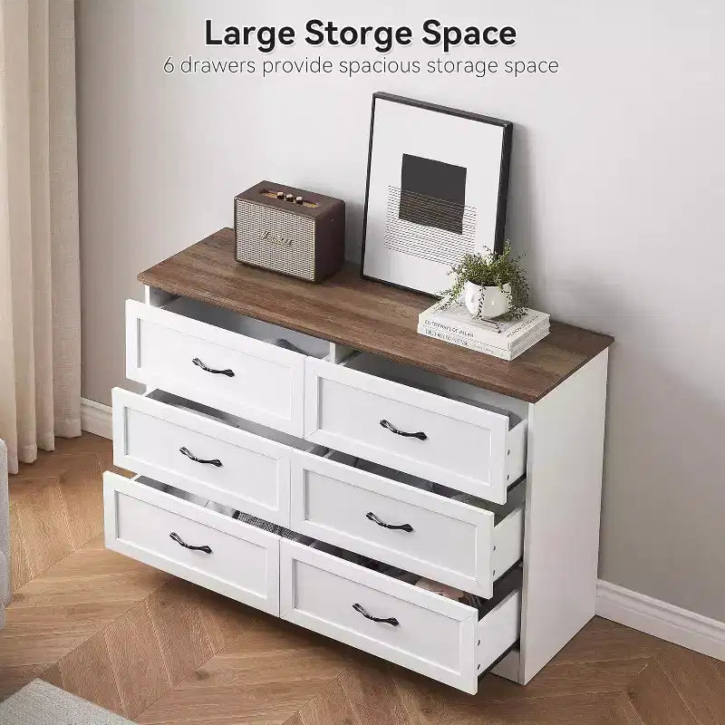 5/6 Drawers Dresser for Bedroom,Chest of Drawers,Farmhouse Modern Wooden Dresser,Storage Organizer Dresser for Bedroom,Living Room,Kids Room 19