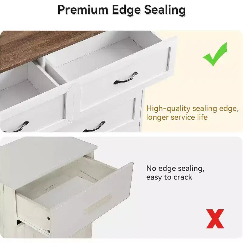 5/6 Drawers Dresser for Bedroom,Chest of Drawers,Farmhouse Modern Wooden Dresser,Storage Organizer Dresser for Bedroom,Living Room,Kids Room 22