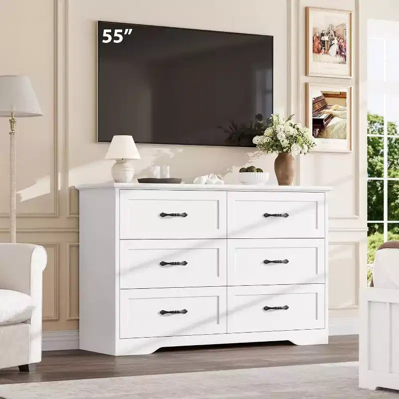 5/6 Drawers Dresser for Bedroom,Chest of Drawers,Farmhouse Modern Wooden Dresser,Storage Organizer Dresser for Bedroom,Living Room,Kids Room 26