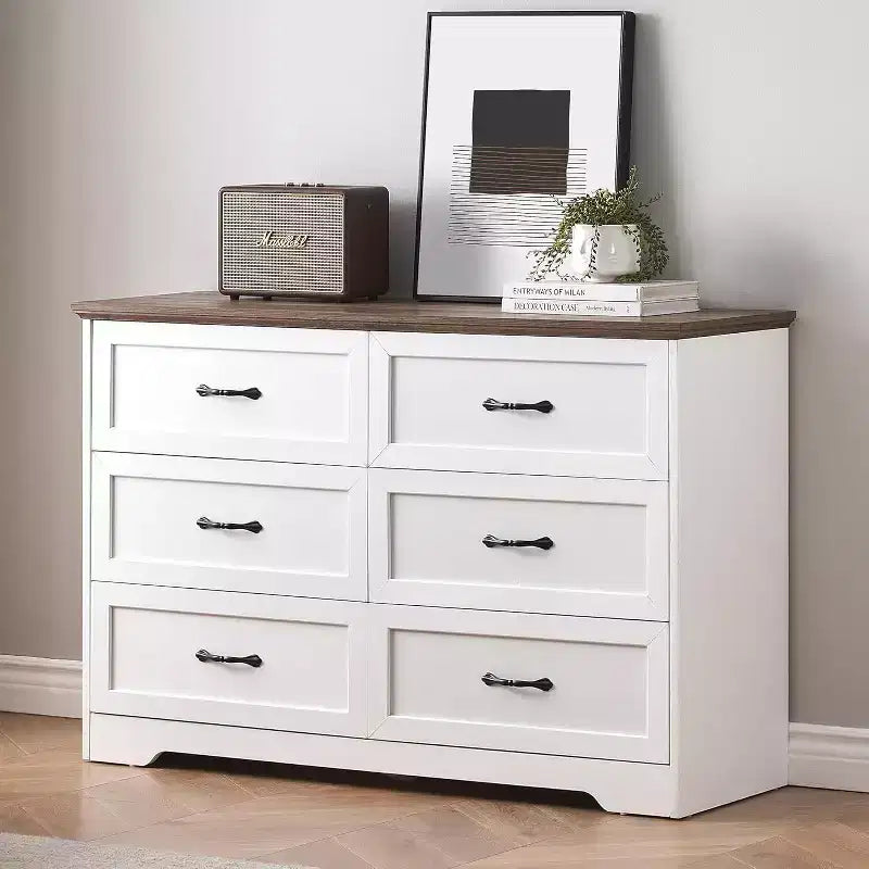 5/6 Drawers Dresser for Bedroom,Chest of Drawers,Farmhouse Modern Wooden Dresser,Storage Organizer Dresser for Bedroom,Living Room,Kids Room 16