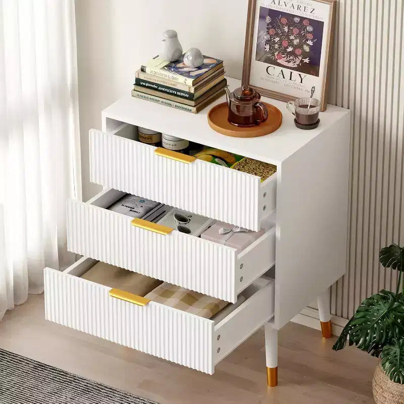 3-Drawer Modern Dresser - Wide Top Nightstand & Storage for Bedroom & Living Room 11