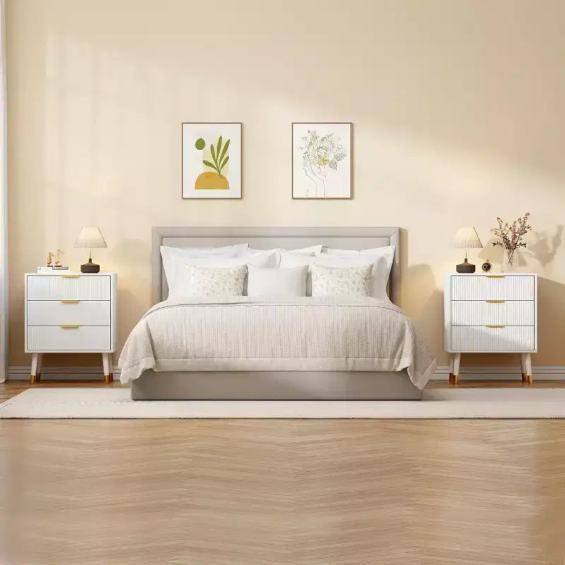 3-Drawer Modern Dresser - Wide Top Nightstand & Storage for Bedroom & Living Room 12