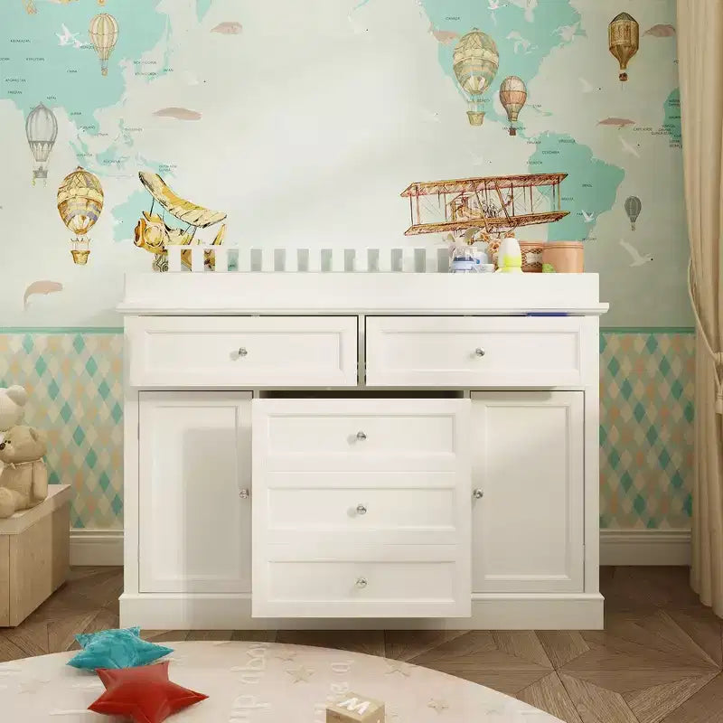 Famapy Baby Changing Table Chest of Drawers Edge Protection Top Upholstery 16
