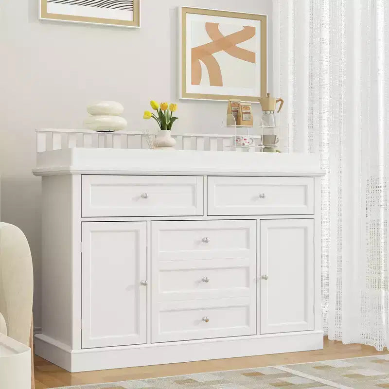 Famapy Baby Changing Table Chest of Drawers Edge Protection Top Upholstery 19