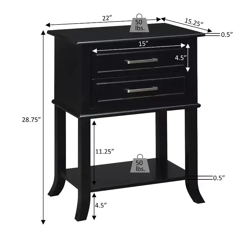 HomeStock 28.75 in.H Tavolino Rettangolare con Piano in Legno, Colore Bianco - 1 pezzo 9