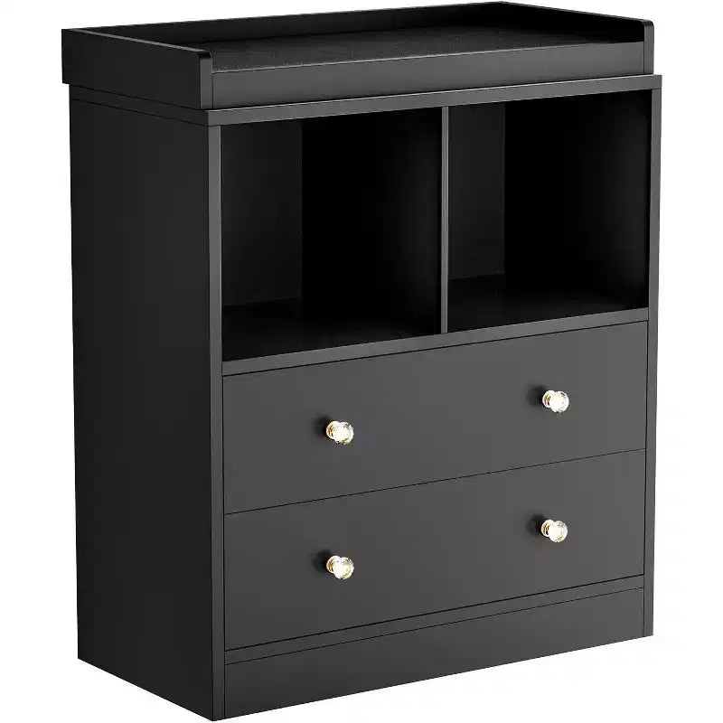 Baby Changing Table  Modern 2-Drawer Nursery Dresser with Changing Pad for Kids Room (1-Piece) 7