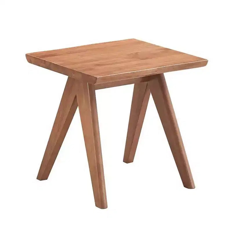 Tavolino d'appoggio/da divano Royal Hampton 22 pollici, gambe angolate, finitura in legno marrone naturale