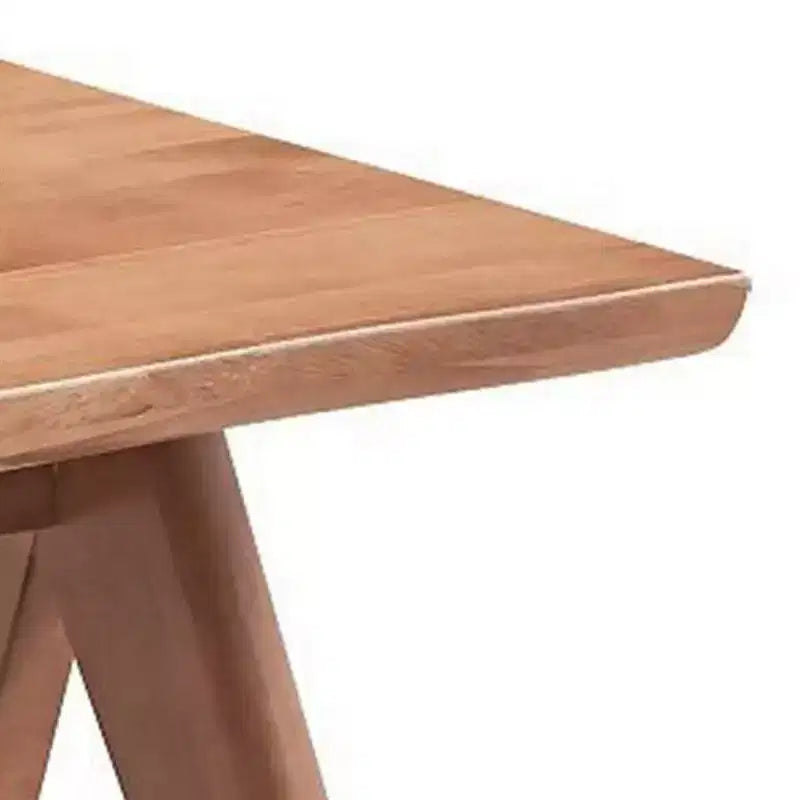 Tavolino d'appoggio/da divano Royal Hampton 22 pollici, gambe angolate, finitura in legno marrone naturale 3