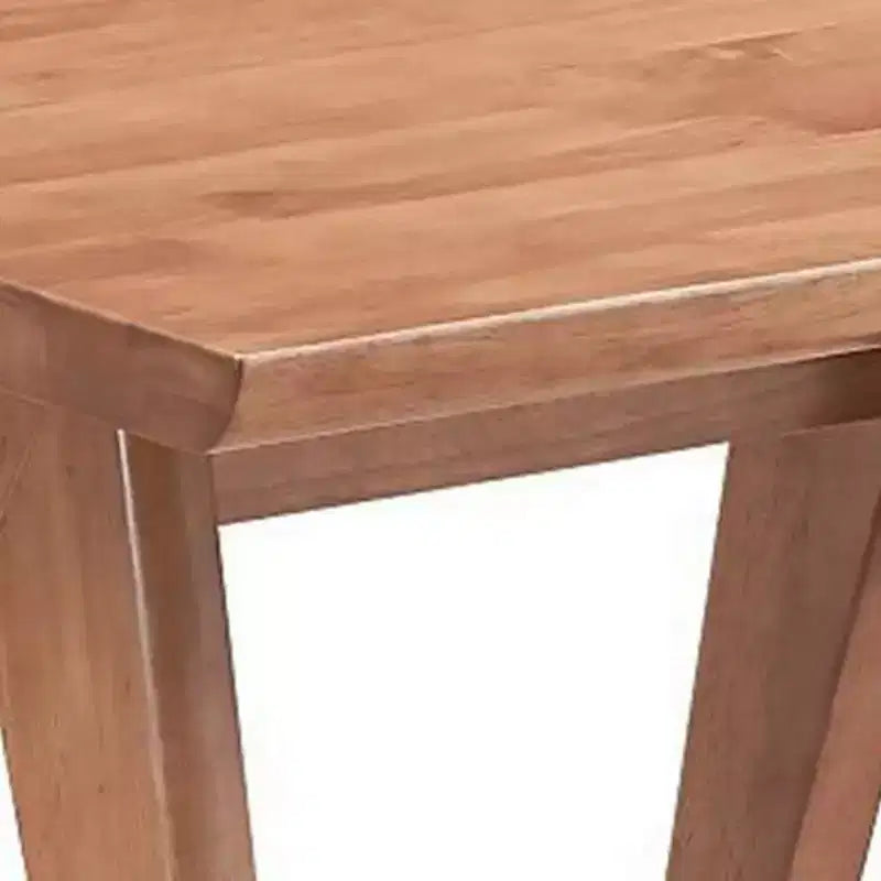Tavolino d'appoggio/da divano Royal Hampton 22 pollici, gambe angolate, finitura in legno marrone naturale 4