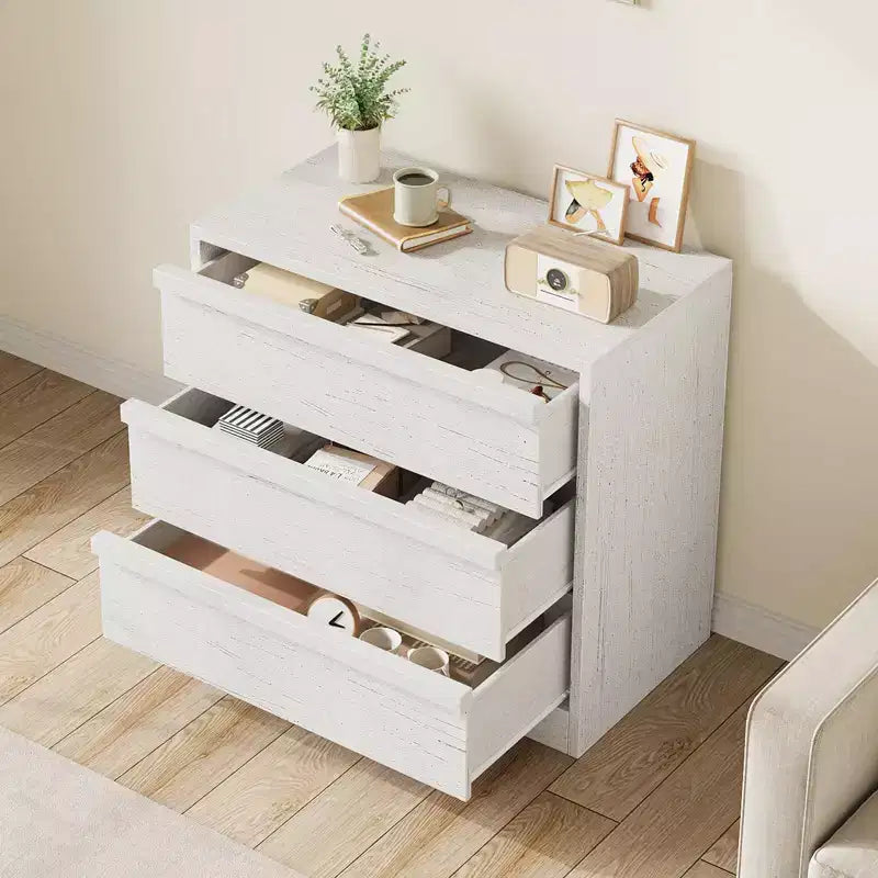 4 Drawer Dresser for Bedroom, Nightstand 4 Chest of Drawers with Large Storage, Small Modern Dresser Organizer Bedside Table for Living Room 10