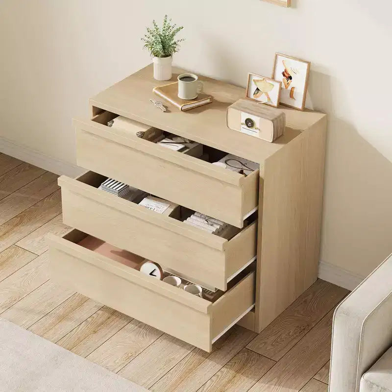 4 Drawer Dresser for Bedroom, Nightstand 4 Chest of Drawers with Large Storage, Small Modern Dresser Organizer Bedside Table for Living Room 3