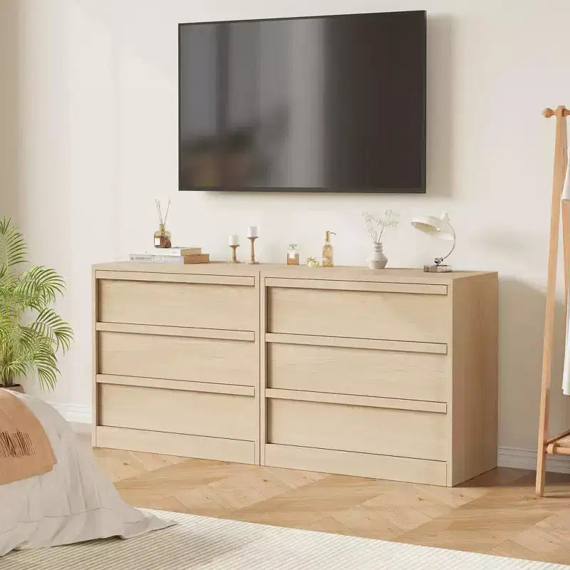 4 Drawer Dresser for Bedroom, Nightstand 4 Chest of Drawers with Large Storage, Small Modern Dresser Organizer Bedside Table for Living Room 4
