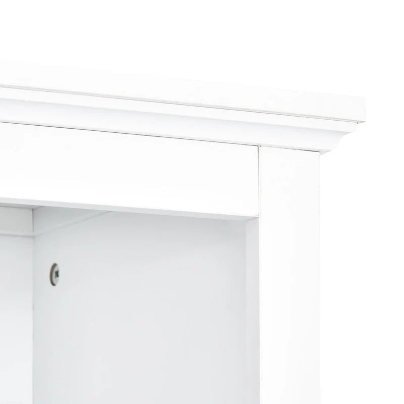 Entertainment Wall Unit with Bridge, Tempered Glass Doors for TVs Up to 70 20
