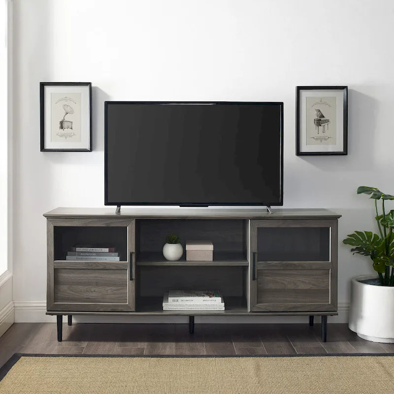 Middlebrook Jularbo 58-inch Split Panel 2-Door TV Stand 3