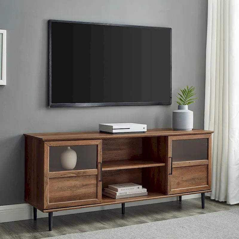 Middlebrook Jularbo 58-inch Split Panel 2-Door TV Stand 10
