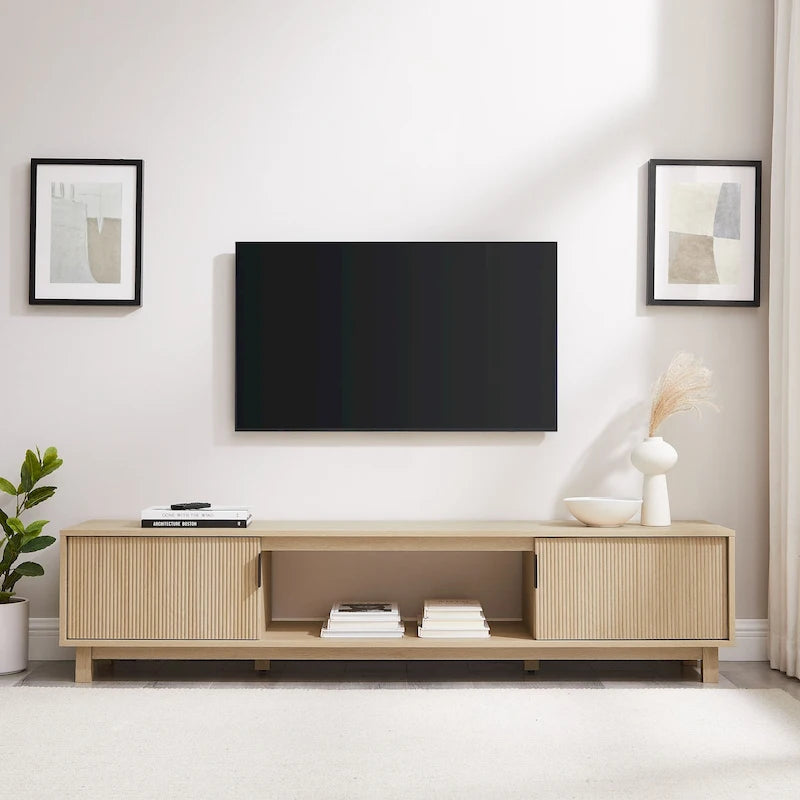 Middlebrook Designs Modern 70-inch Fluted-Door TV Stand 28