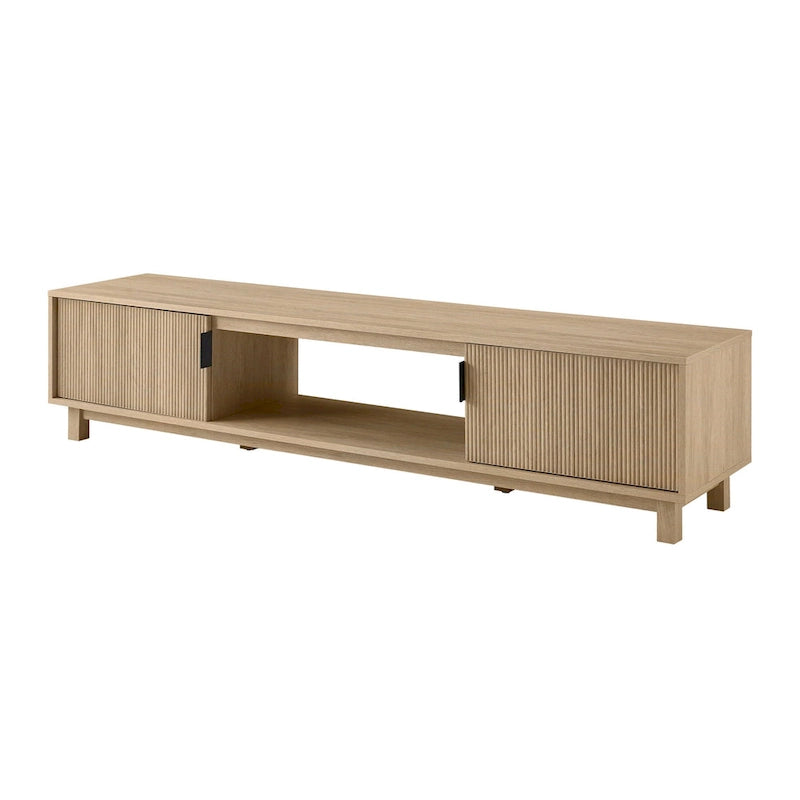 Middlebrook Designs Modern 70-inch Fluted-Door TV Stand 11