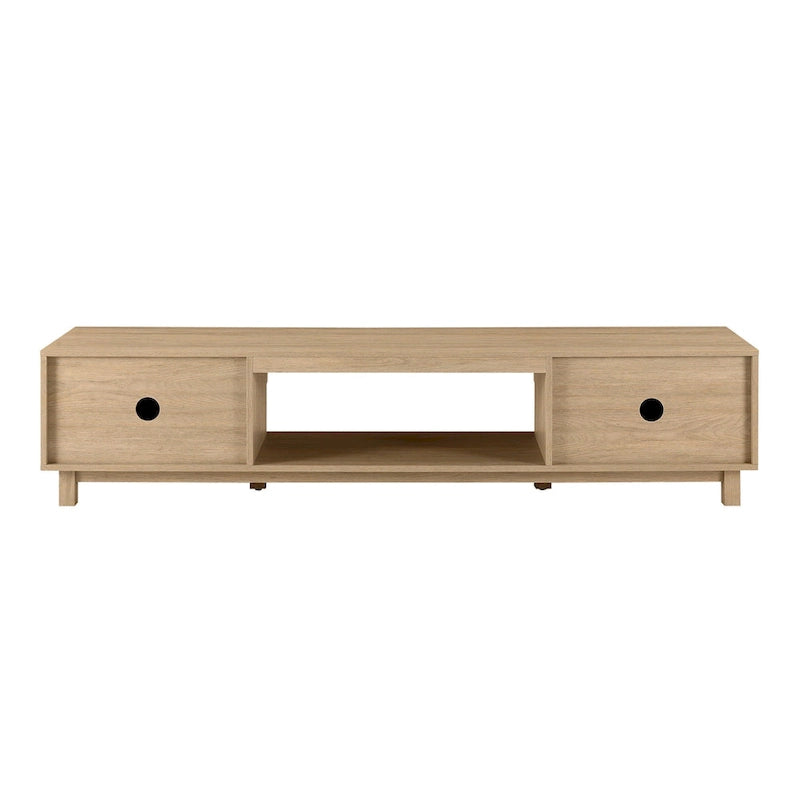 Middlebrook Designs Modern 70-inch Fluted-Door TV Stand 12