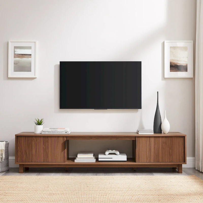 Middlebrook Designs Modern 70-inch Fluted-Door TV Stand 15
