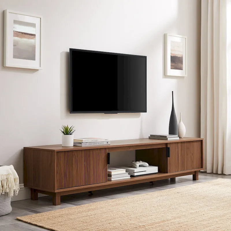 Middlebrook Designs Modern 70-inch Fluted-Door TV Stand 17
