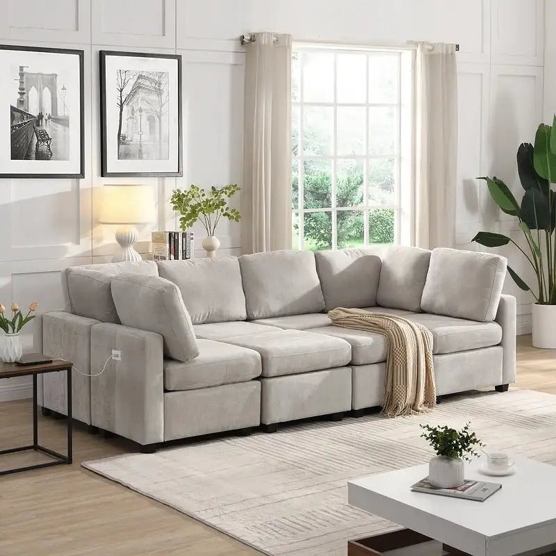 103inch Sectional Sofa Couch Sofa Bed 4