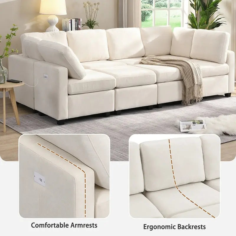 103inch Sectional Sofa Couch Sofa Bed 32