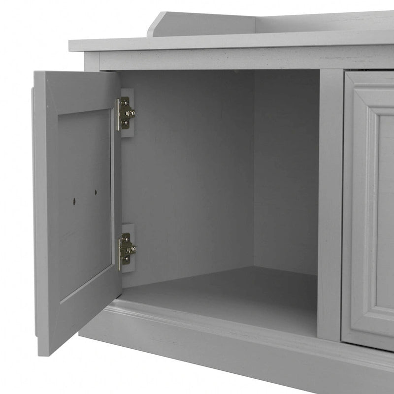 Woodland 40W Shoe Storage Bench with Doors by Bush Furniture 4