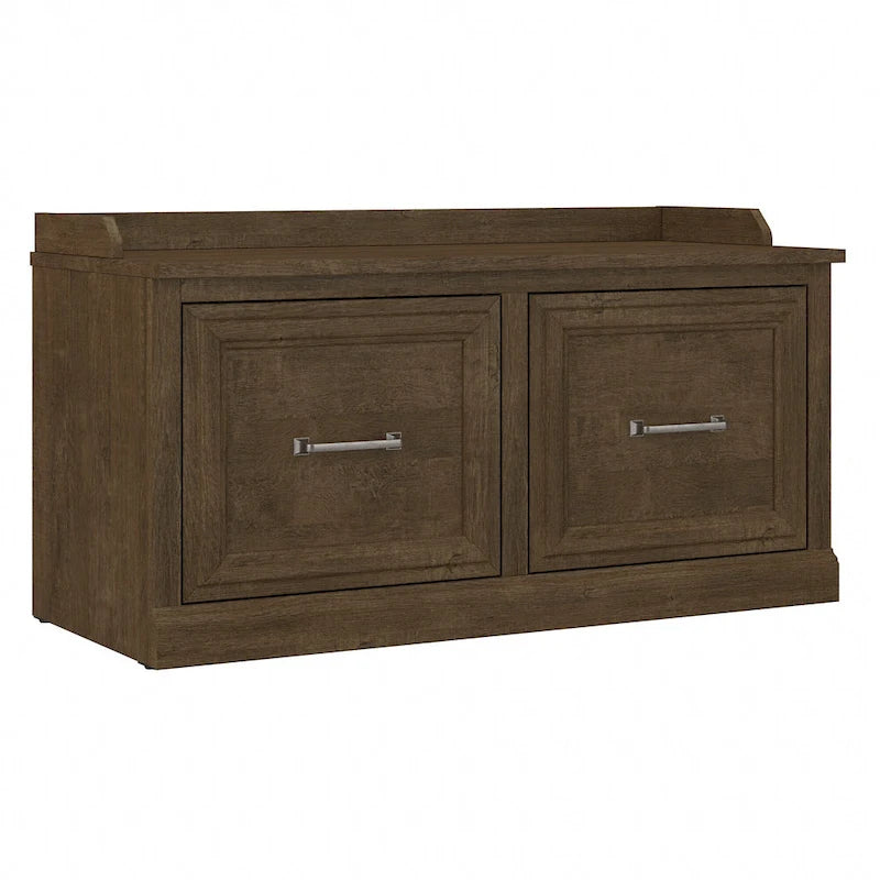 Woodland 40W Shoe Storage Bench with Doors by Bush Furniture 19