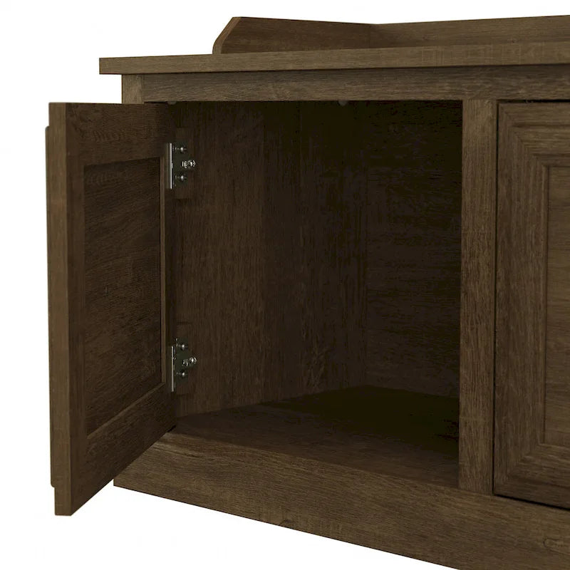 Woodland 40W Shoe Storage Bench with Doors by Bush Furniture 21