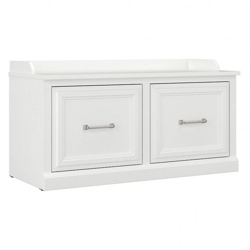Woodland 40W Shoe Storage Bench with Doors by Bush Furniture 26